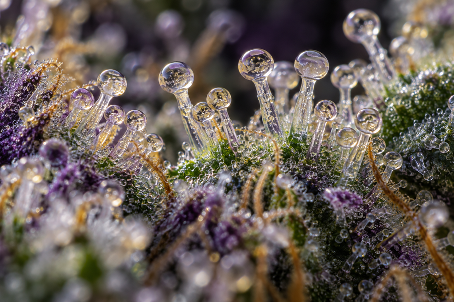 Original Stoner’s Digest editorial illustration for trichomes