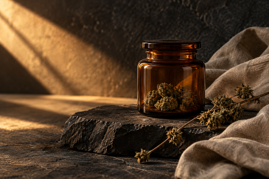 Original Stoner’s Digest editorial illustration for storage