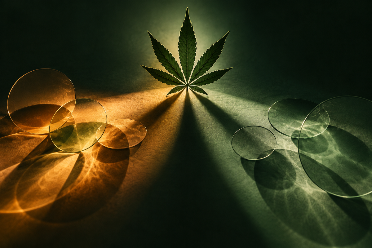 Stoner's Digest editorial illustration for thc cbd